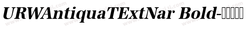 URWAntiquaTExtNar Bold字体转换